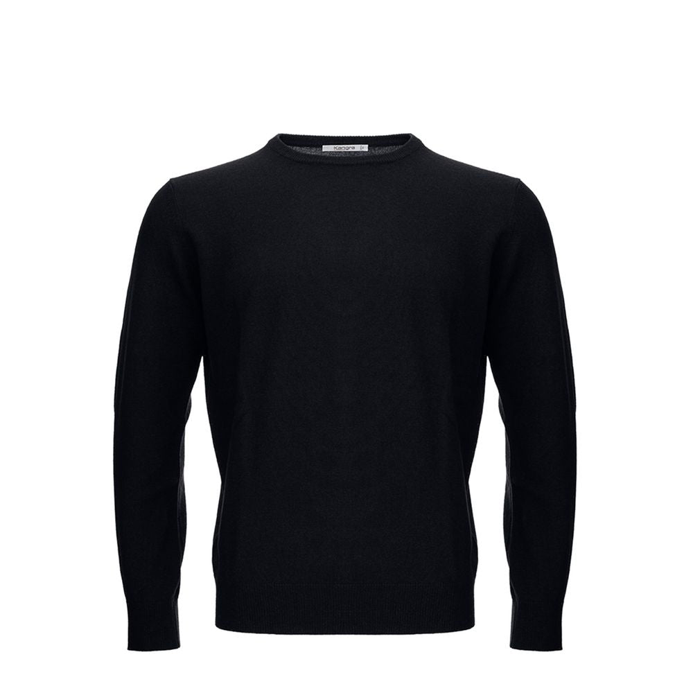 KANGRA Elegant Black Wool Sweater for Men