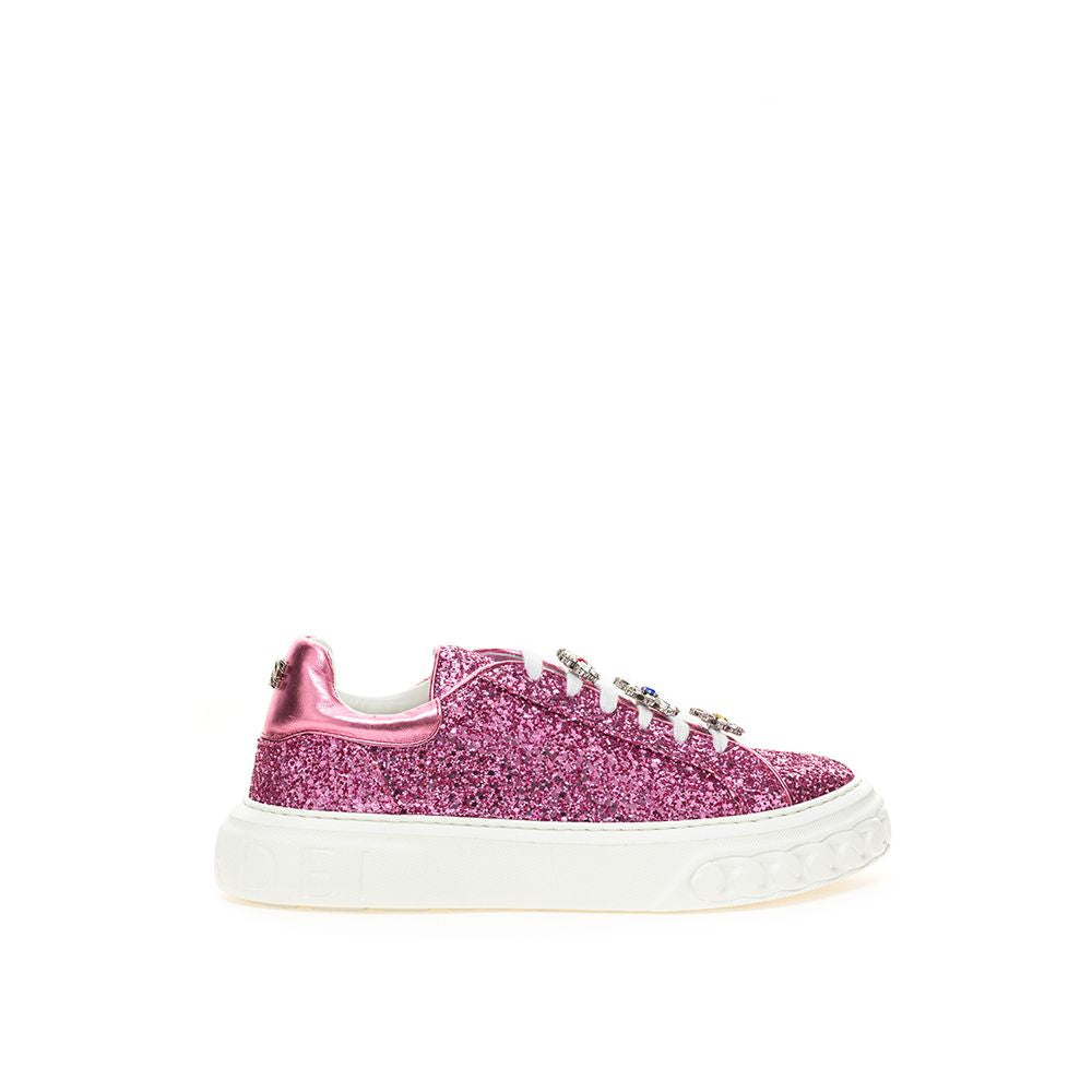 Casadei Fuchsia Leather Sneaker