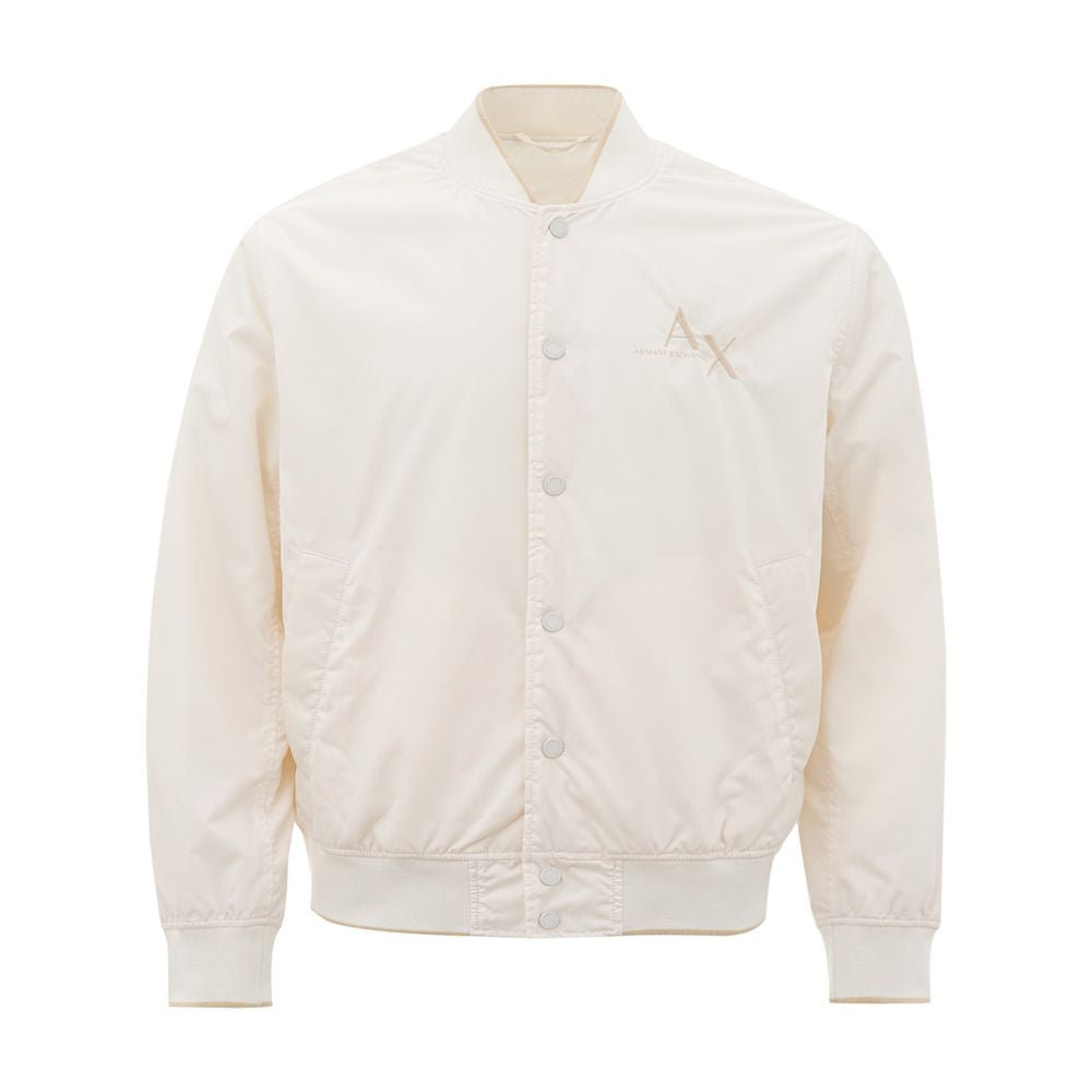 Armani Exchange Elegant White Men's Designer Jacket