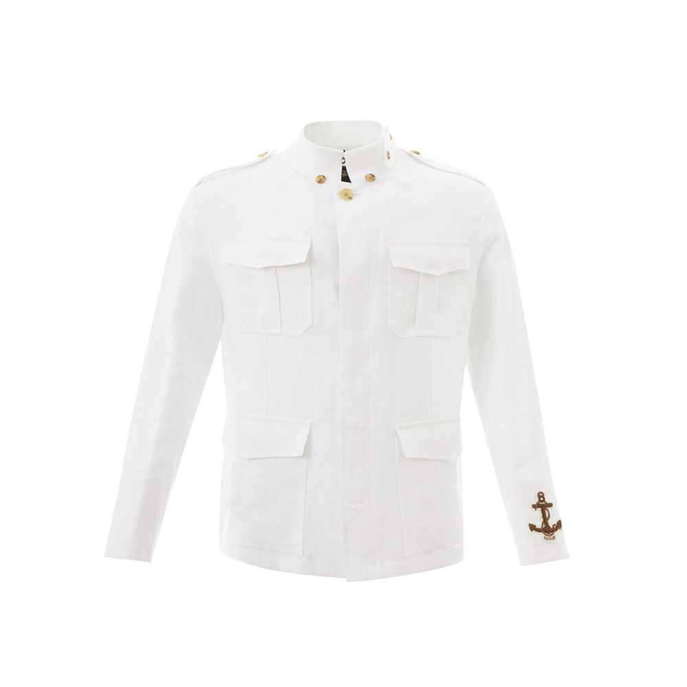 Sealup Elegant White Linen Jacket