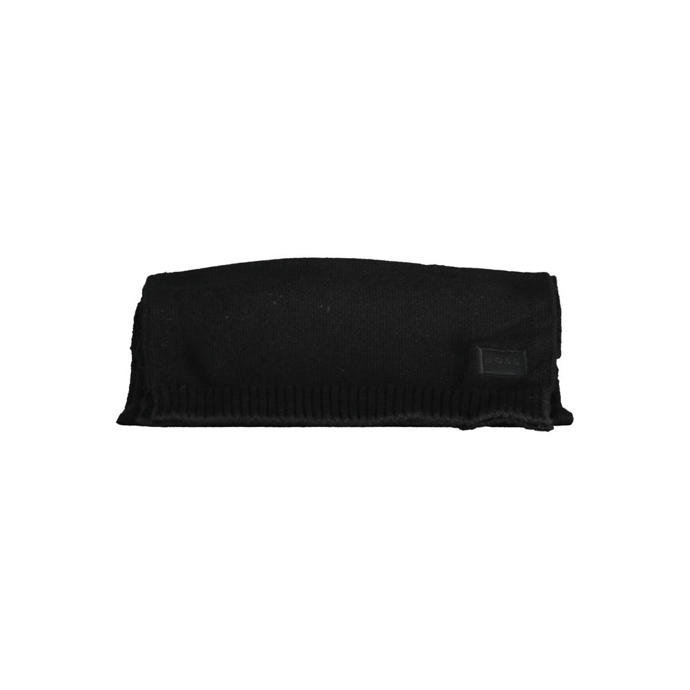 Hugo Boss Black Cotton Scarf