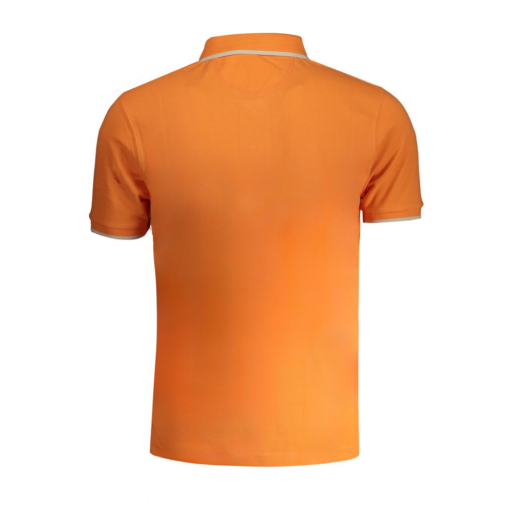 La Martina Orange Cotton Polo Shirt