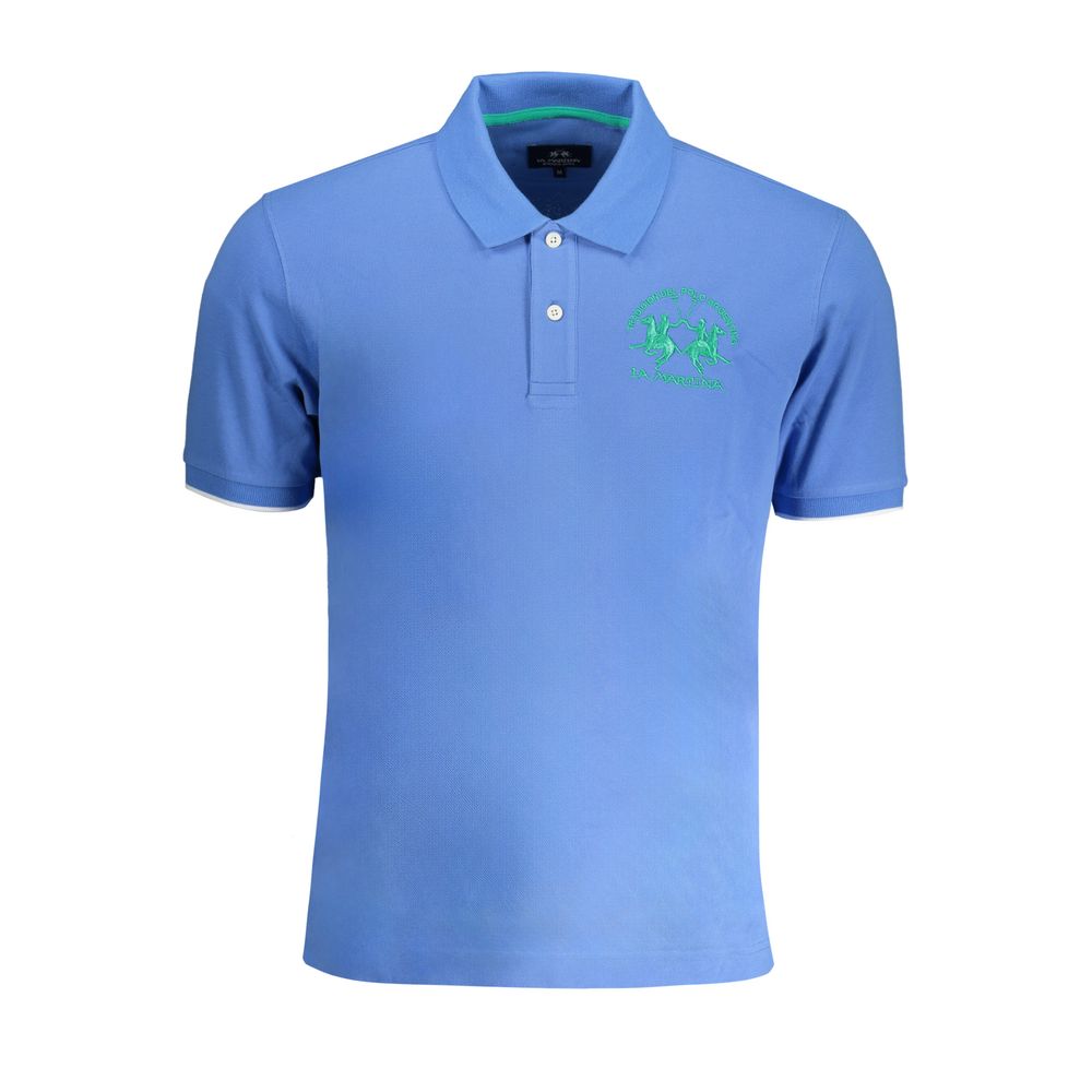 La Martina Light Blue Cotton Polo Shirt