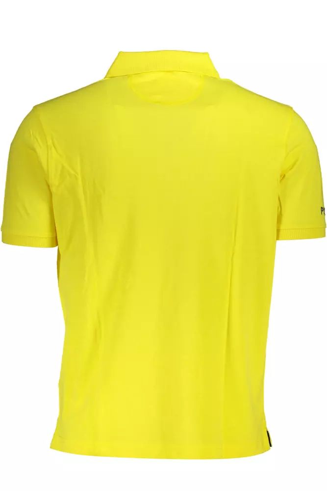 La Martina Elegant Yellow Cotton Polo Shirt