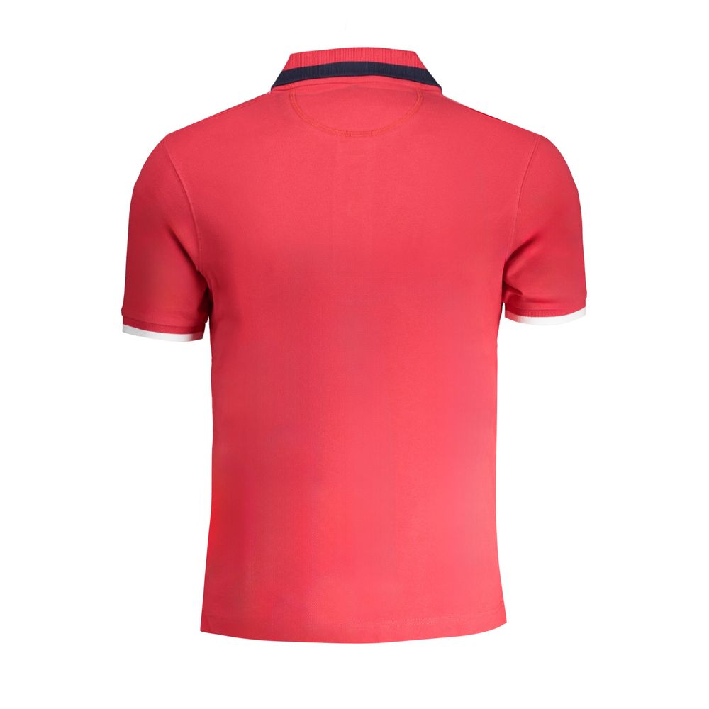La Martina Red Cotton Polo Shirt