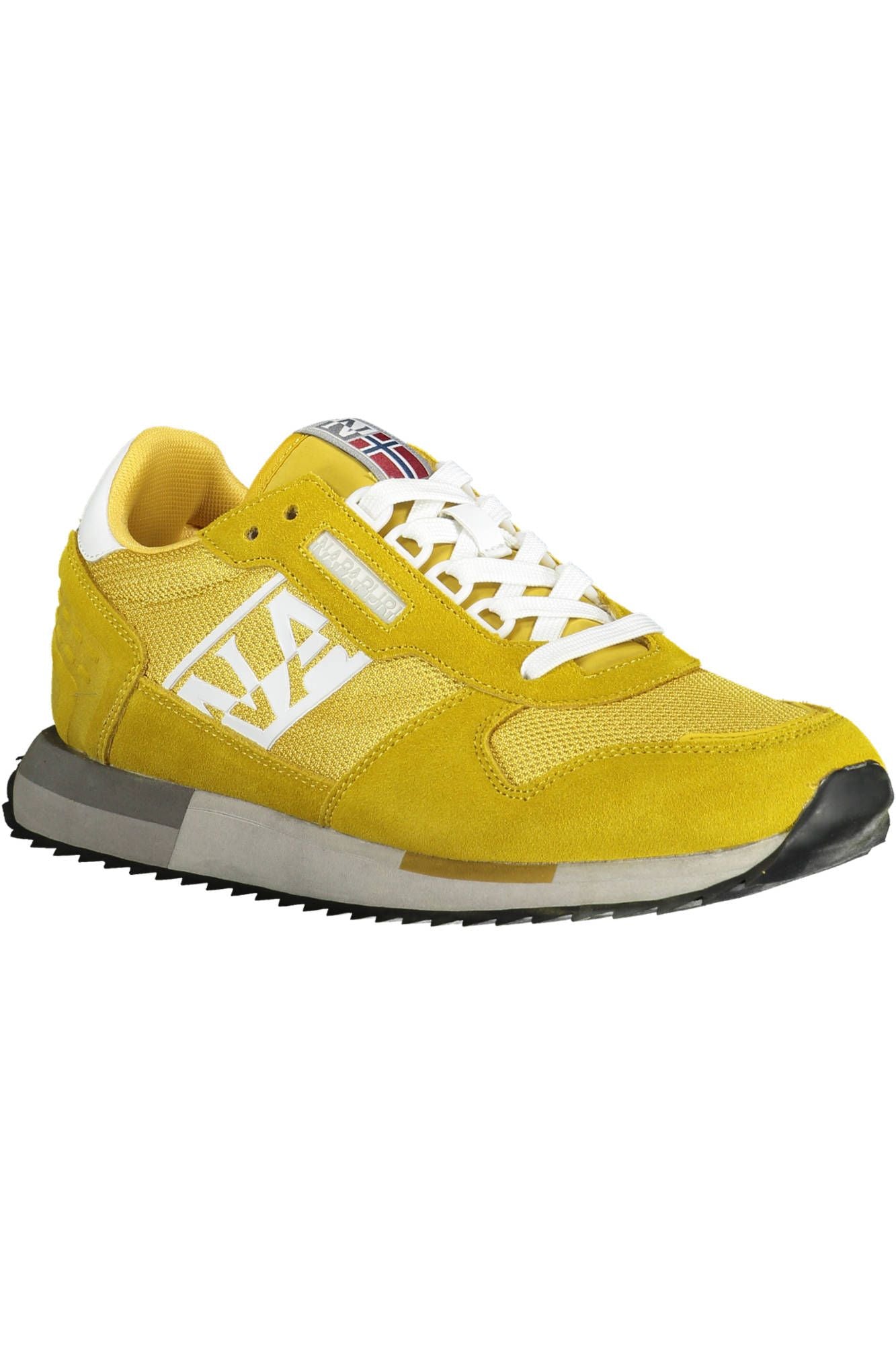 Napapijri Vibrant Yellow Lace-Up Sporty Sneakers