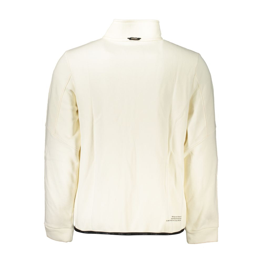 Napapijri Elegant Fleece Zip Sweatshirt with Contrast Details