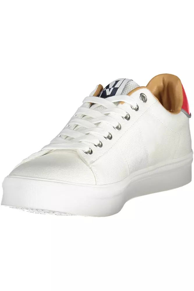 Napapijri Sleek White Sneakers with Contrasting Details