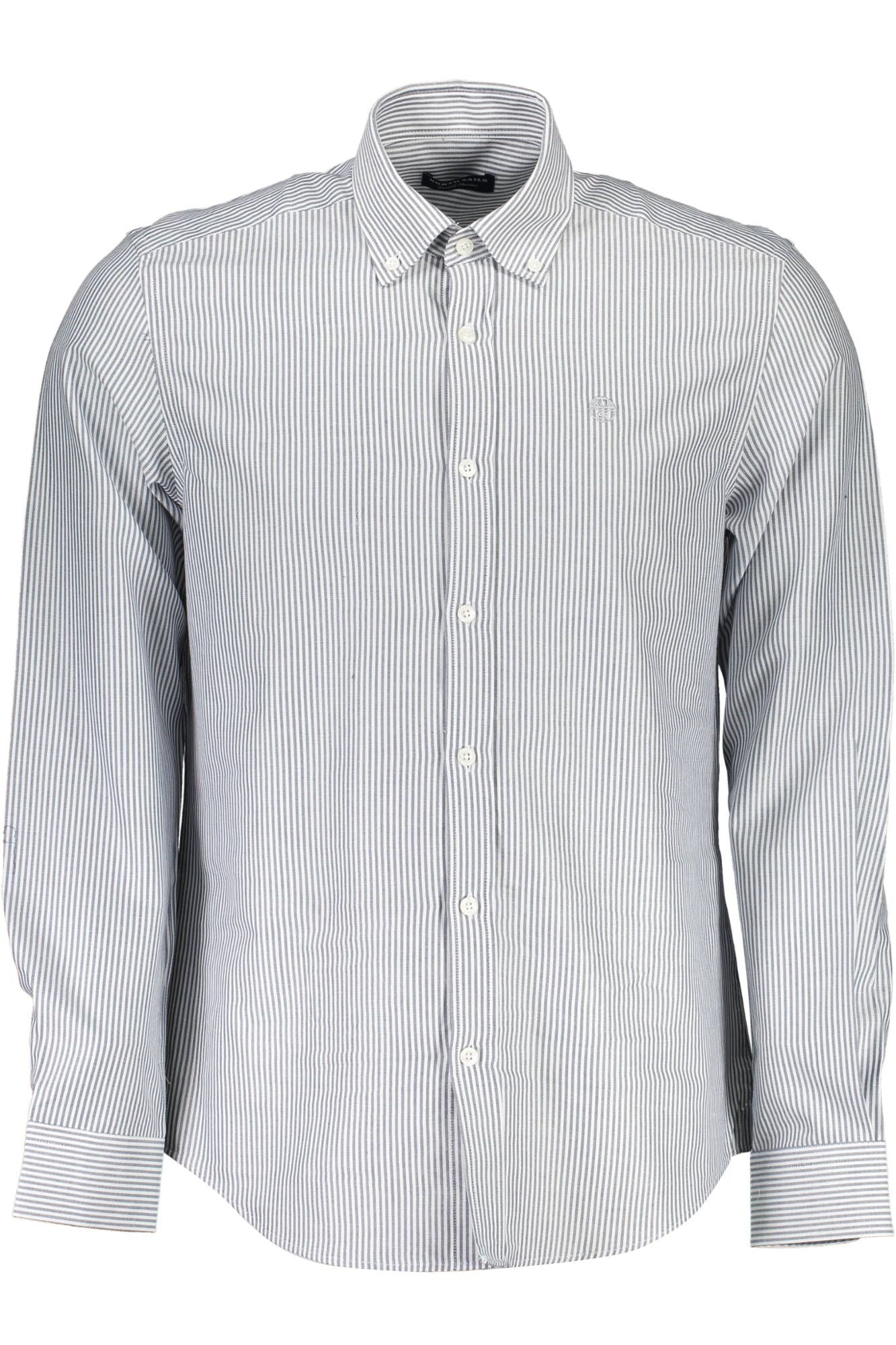 North Sails Elegant Blue Cotton Button-Down Shirt