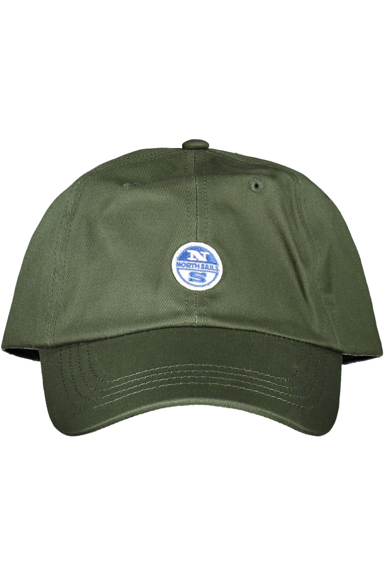 North Sails Green Cotton Cap with Visor and Logo Accent