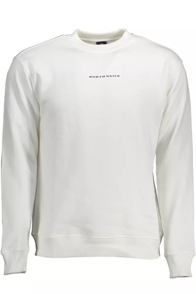 North Sails Elegant White Cotton Sweater for Men