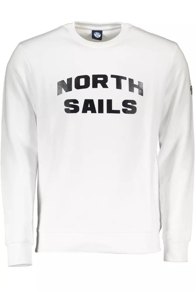 North Sails Elegant White Crew Neck Sweater