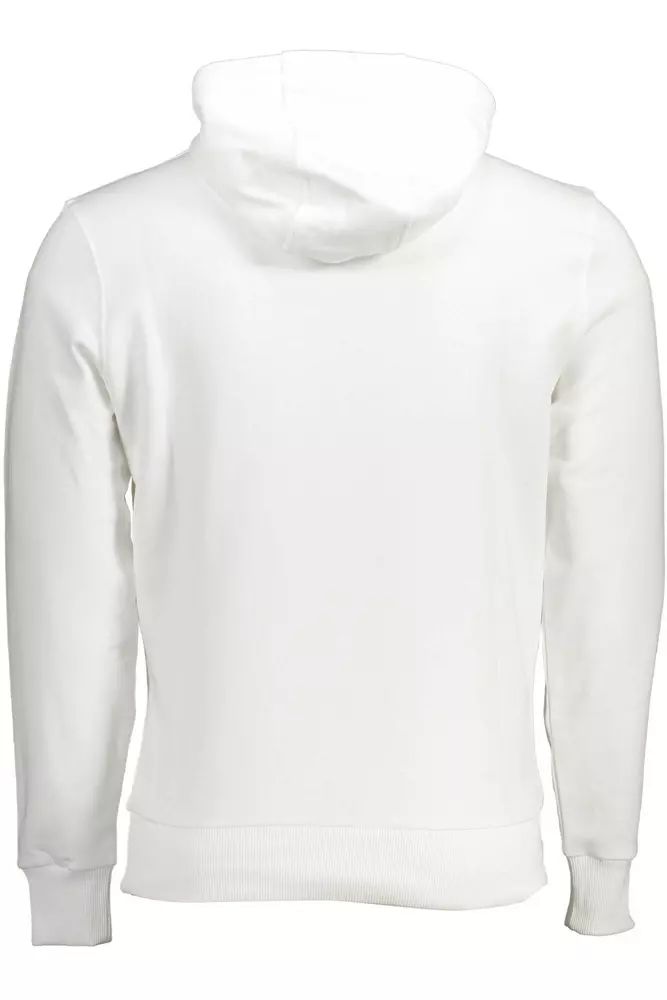 North Sails Chic White Hooded Cotton Sweatshirt