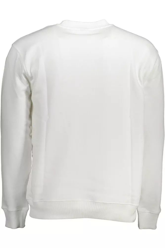 North Sails Elegant White Cotton Sweater for Men