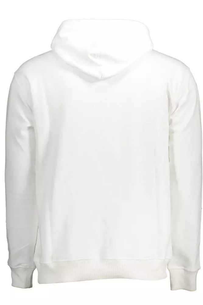 North Sails Sleek White Cotton Hooded Sweatshirt