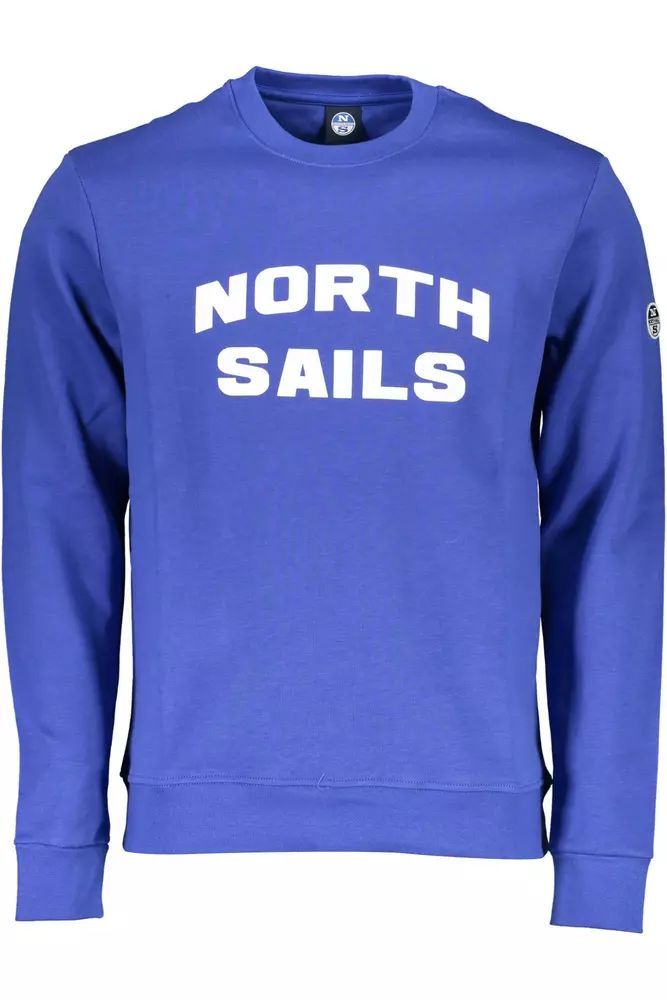 North Sails Chic Blue Round Neck Pullover Sweater