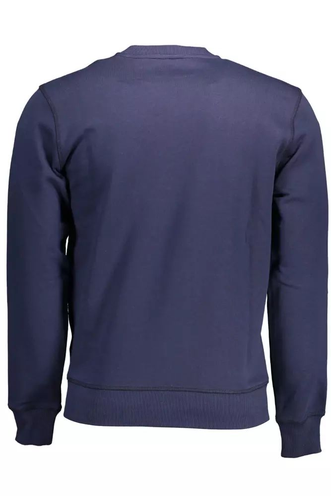 North Sails Sleek Blue Cotton Crewneck Sweatshirt