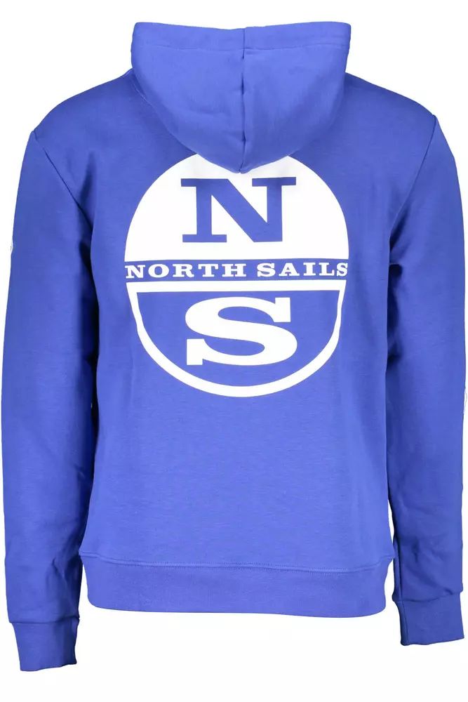 North Sails Chic Blue Hooded Long-Sleeved Sweatshirt