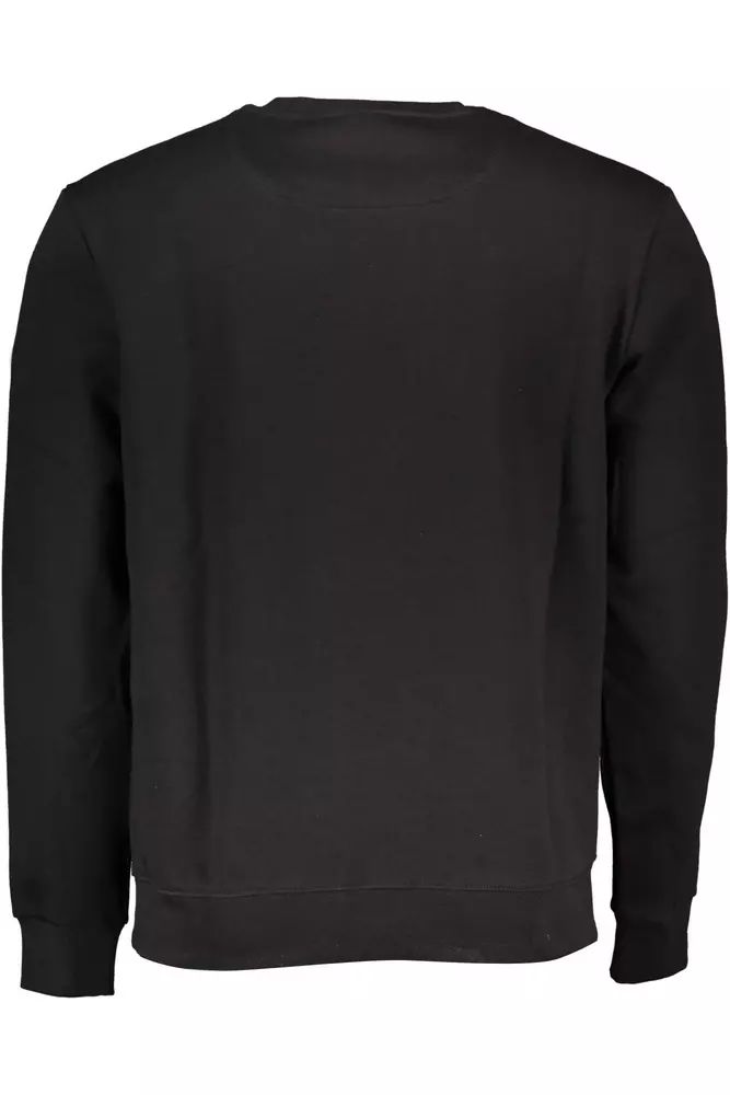 North Sails Sleek Black Cotton Blend Crewneck Sweatshirt