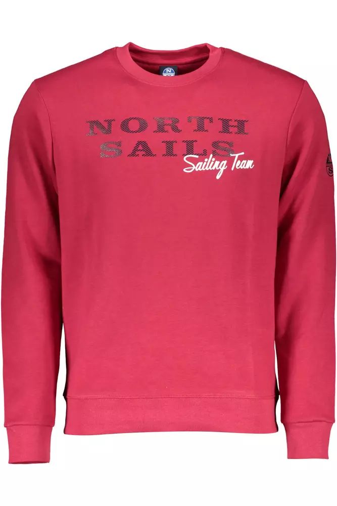 North Sails Pink Round Neck Logo Sweatshirt