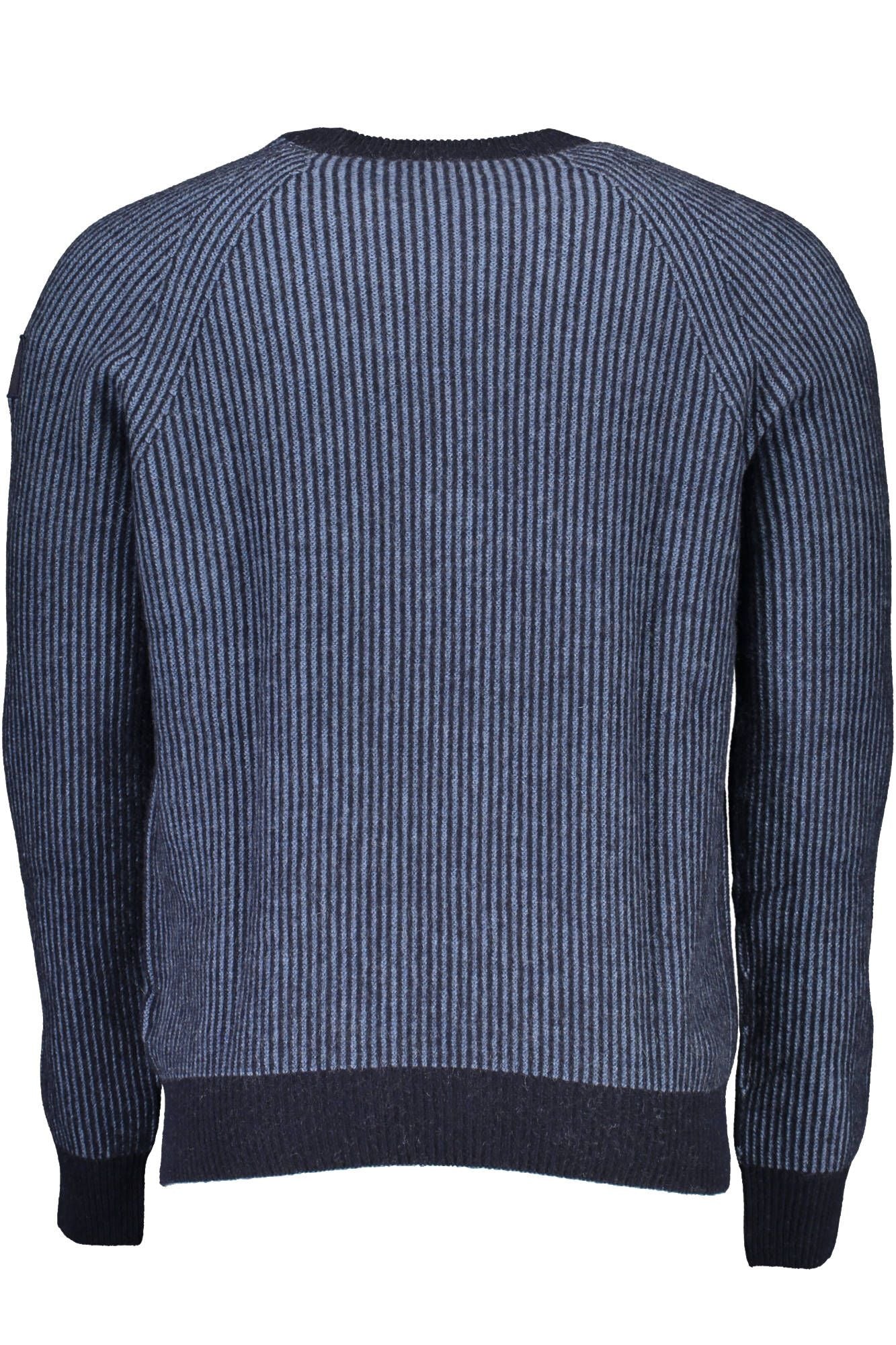 North Sails Eco-Conscious Blue Sweater with Emblem Detail
