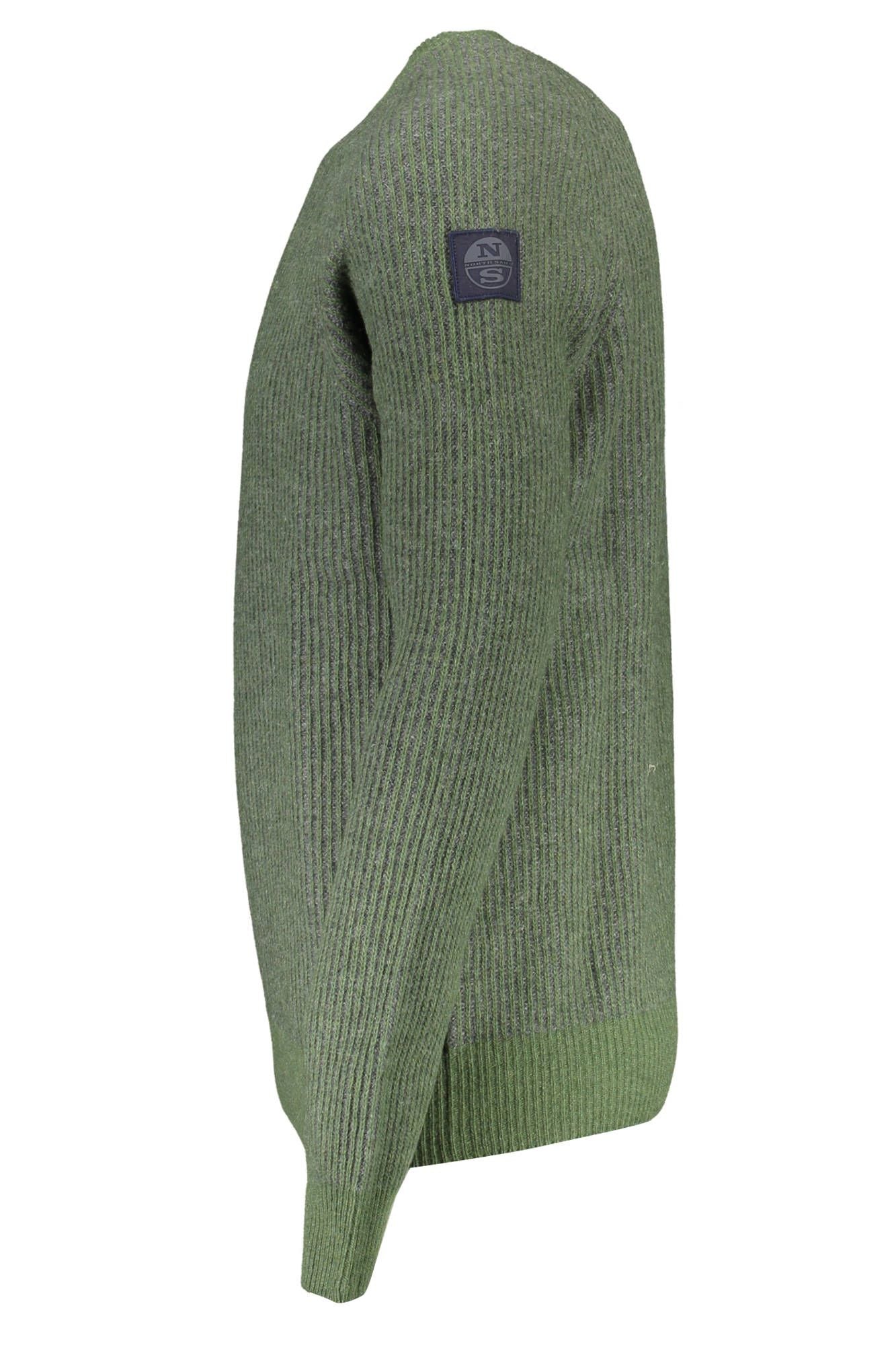 North Sails Eco-Conscious Wool-Blend Green Sweater