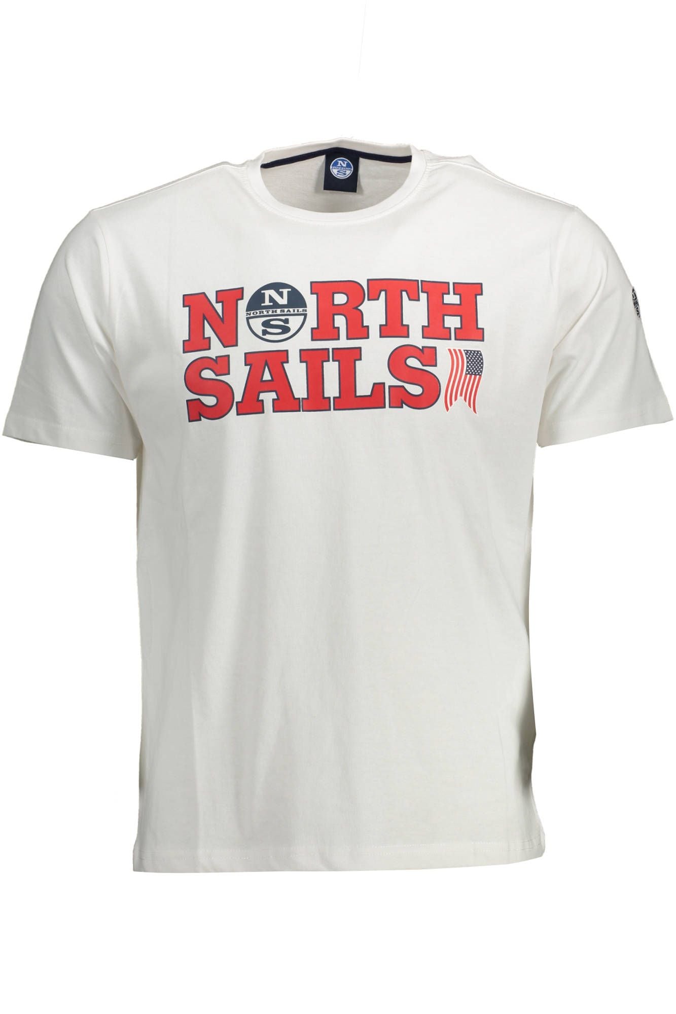 North Sails Sleek White Cotton Crew Neck Tee