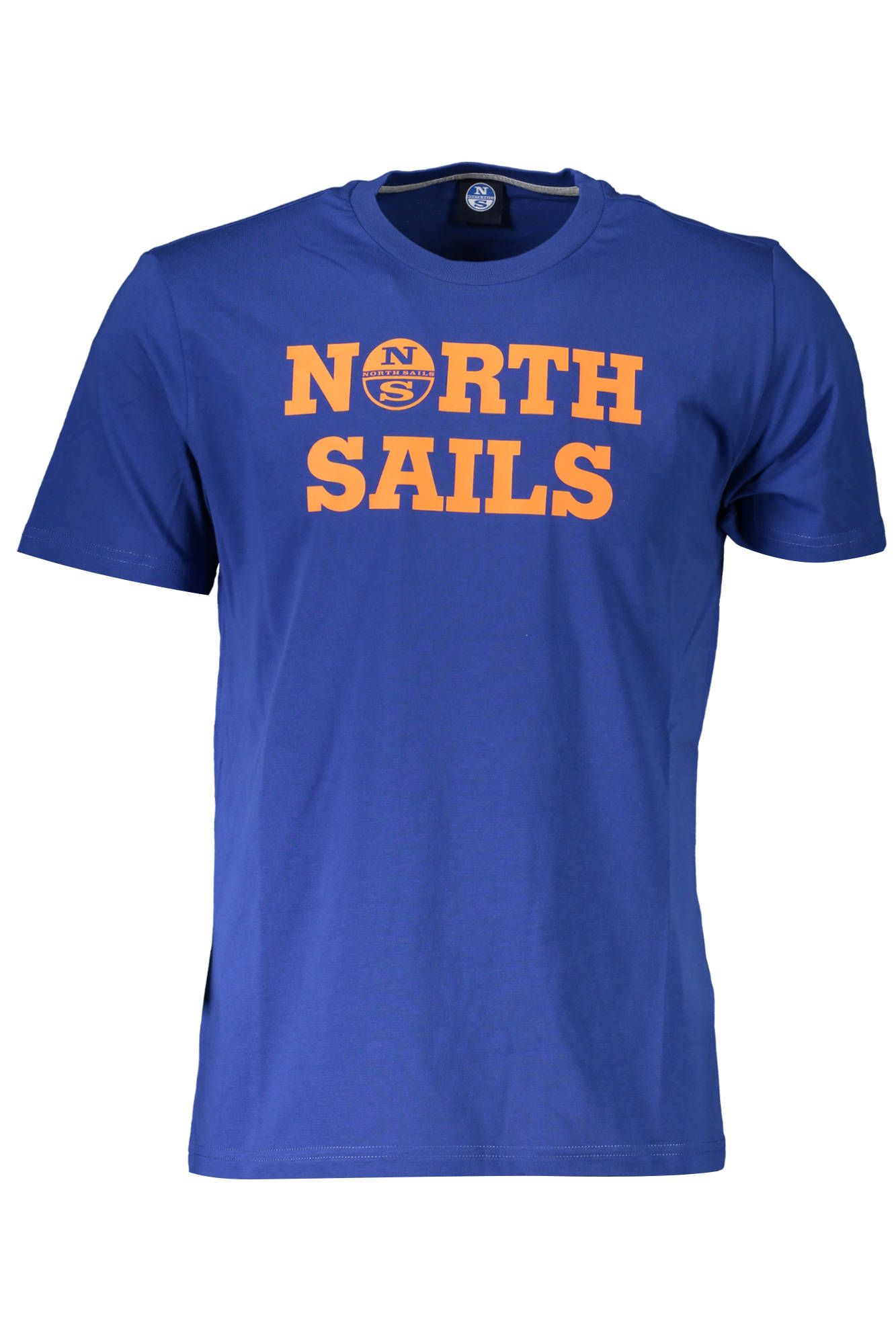 North Sails Chic Blue Cotton Tee with Signature Print