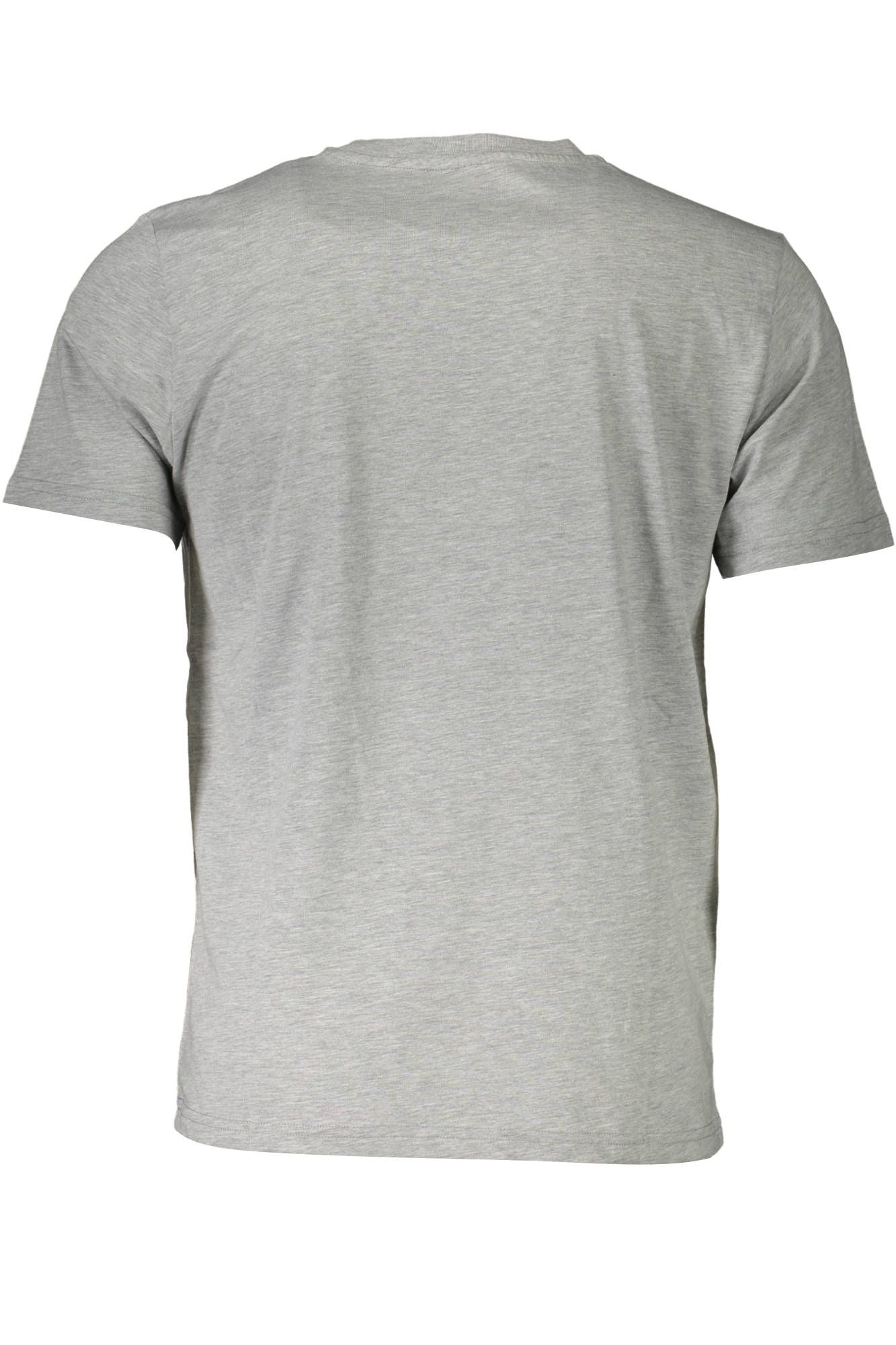 North Sails Sleek Gray Cotton T-Shirt with Iconic Print