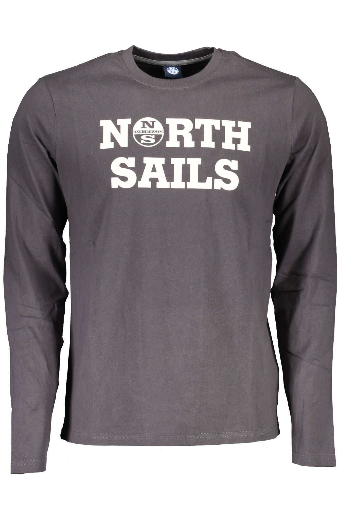North Sails Elegant Gray Long-Sleeve Cotton Tee