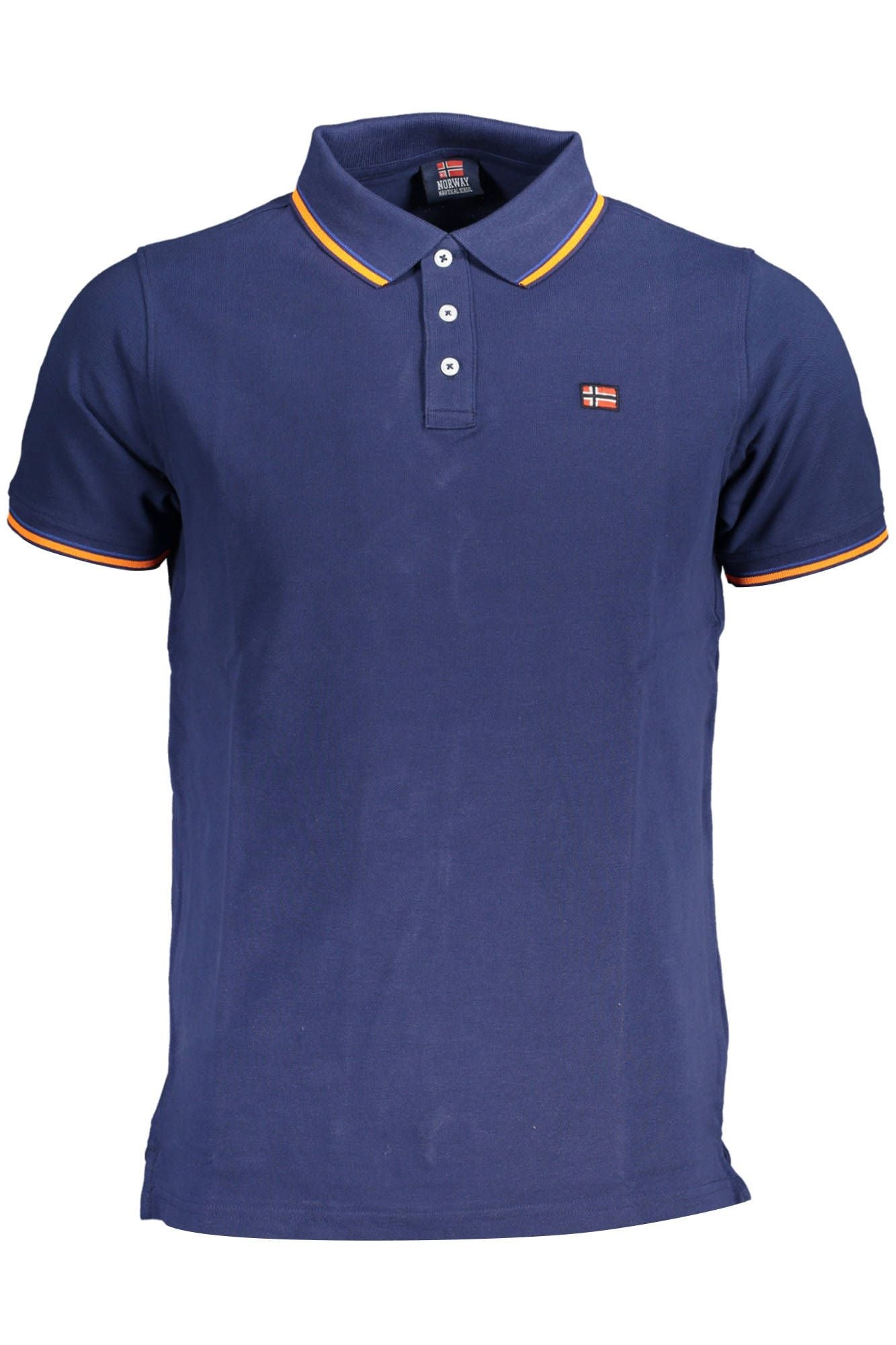 Norway 1963 Elegant Contrast Detail Polo Shirt