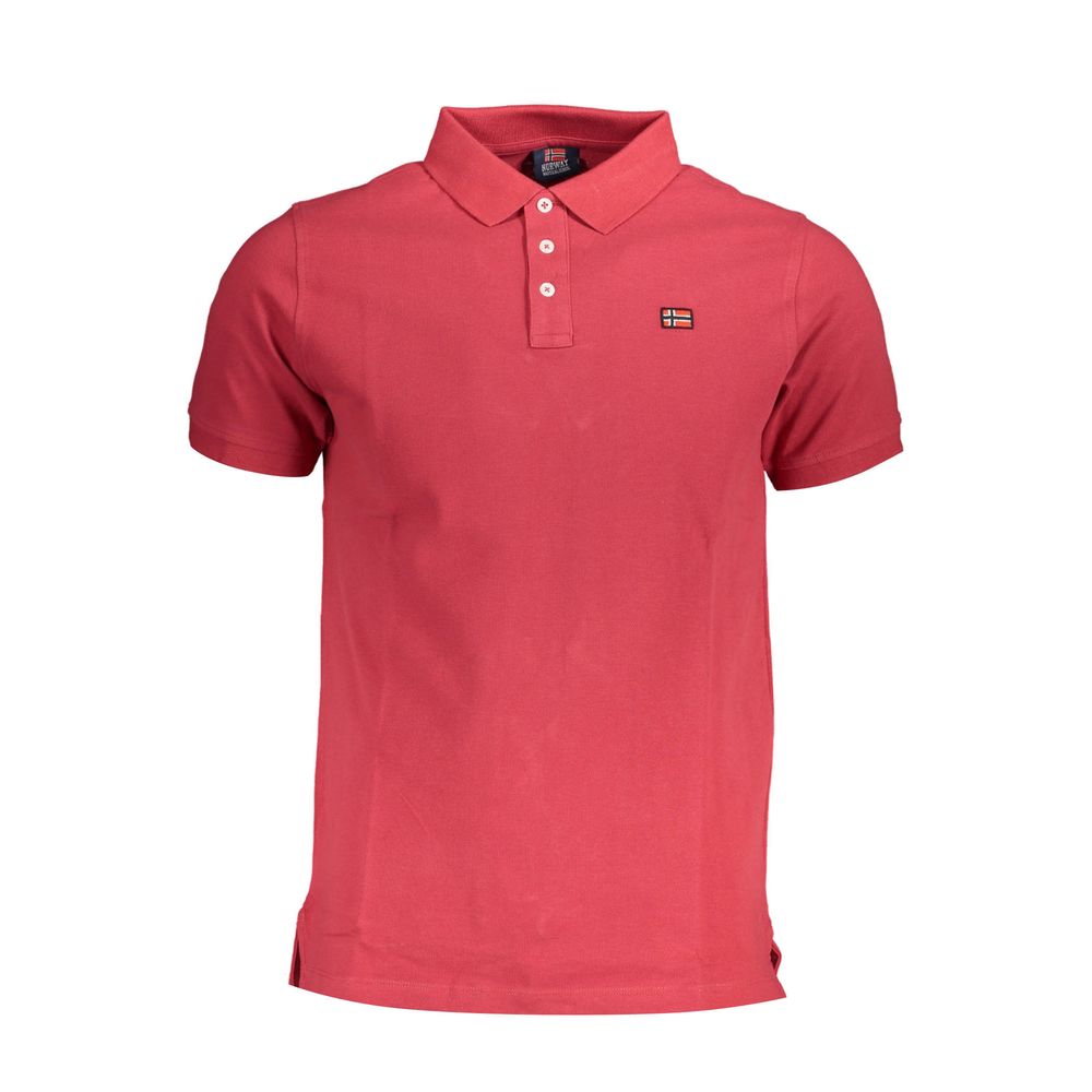 Norway 1963 Red Cotton Polo Shirt