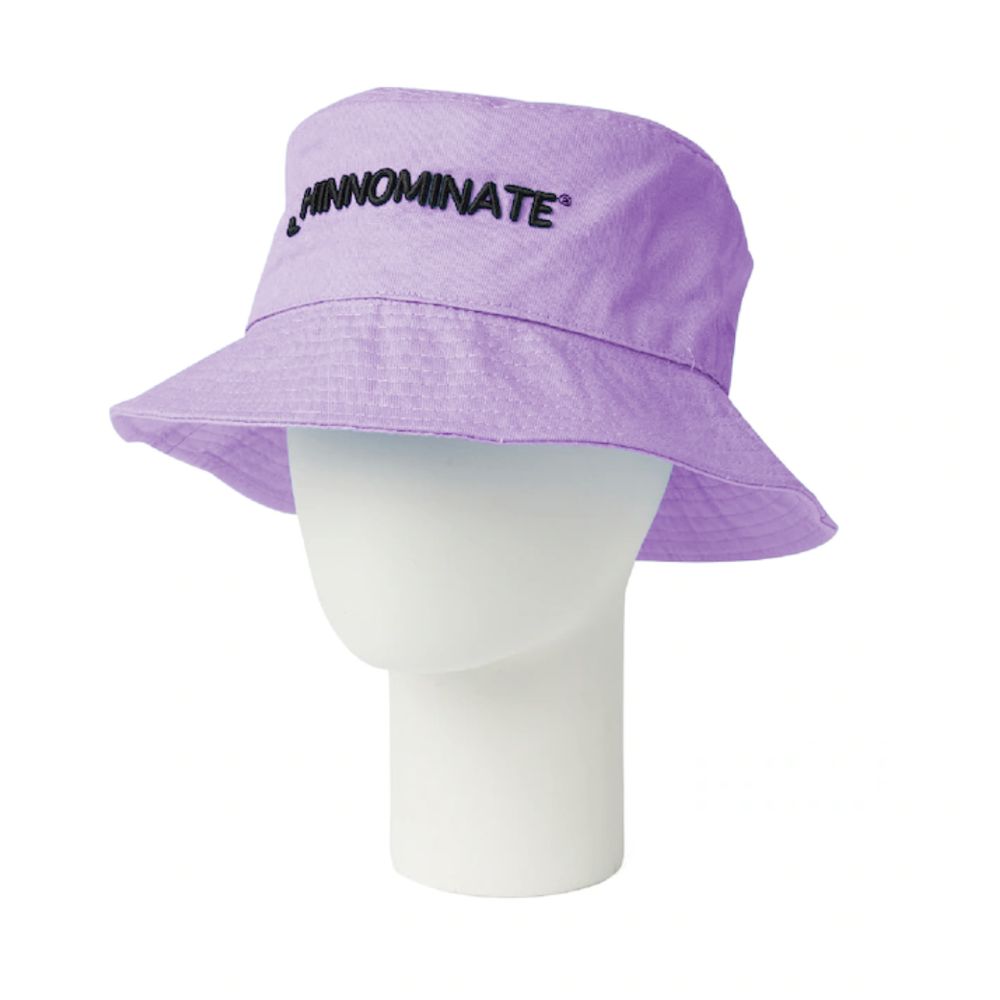Hinnominate Elegant Purple Logo Hat - 100% Cotton