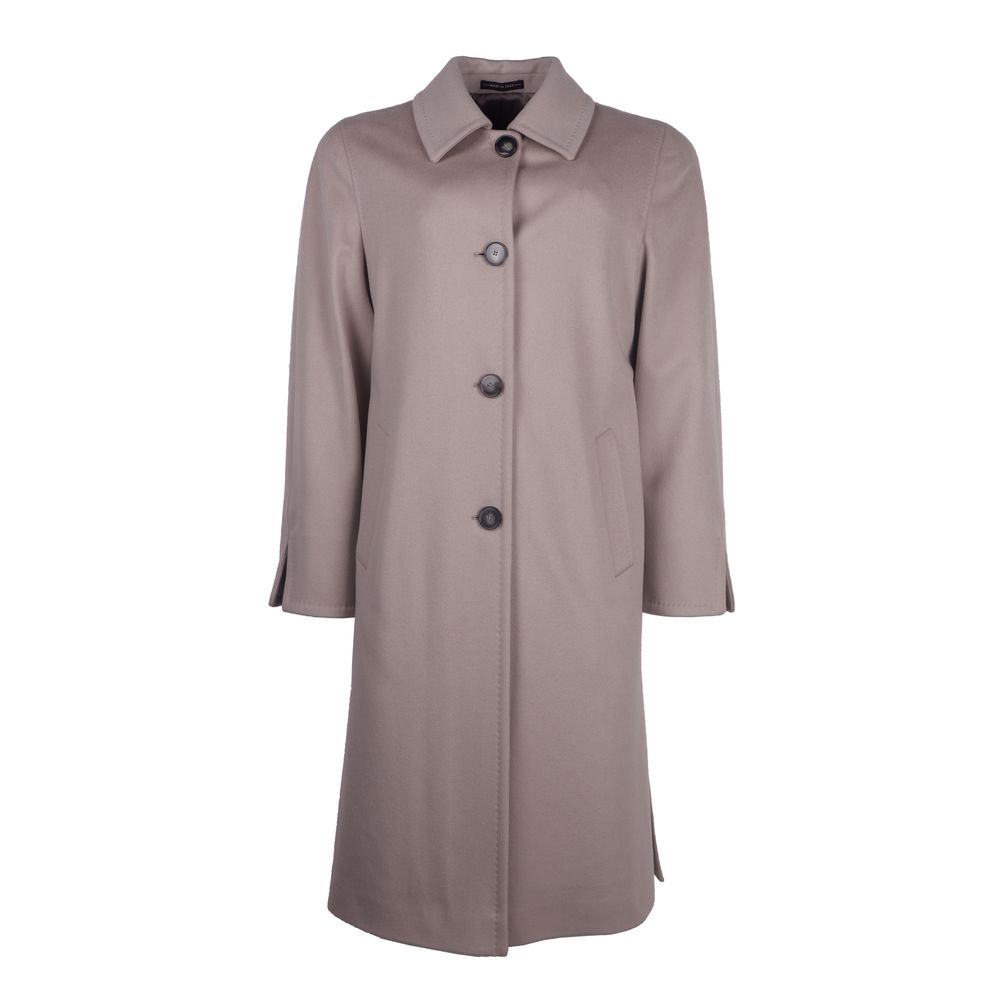 Made in Italy Elegant Virgin Wool Four-Button Coat