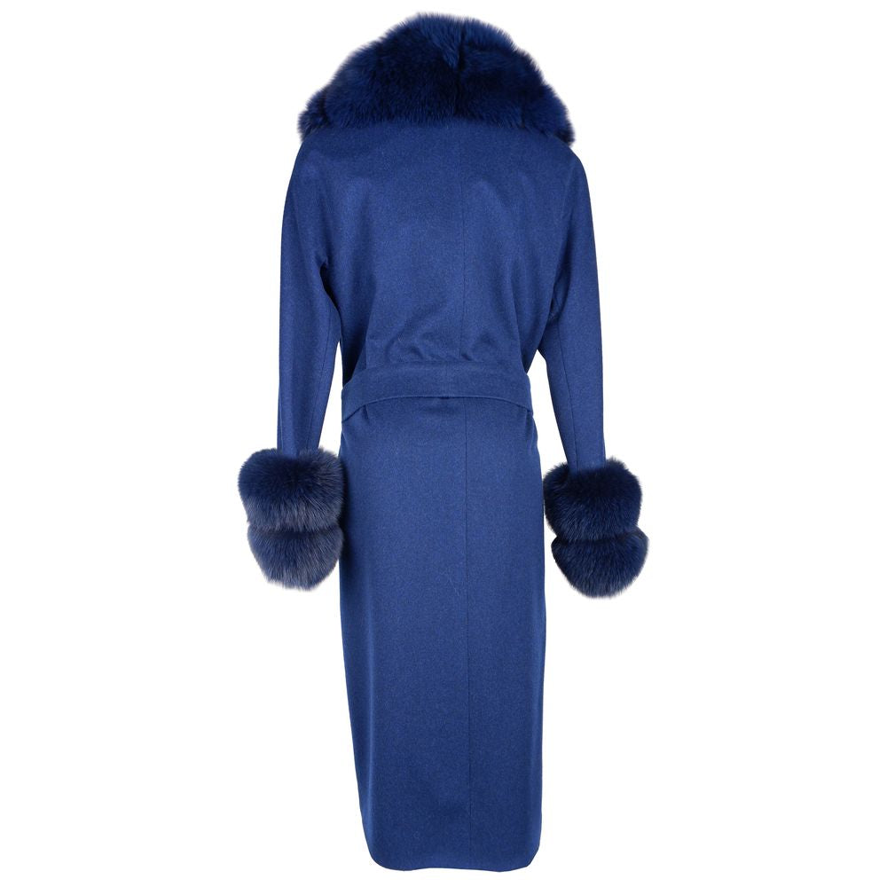 Произведени в Италия якета и палто от синя вълна Vergine