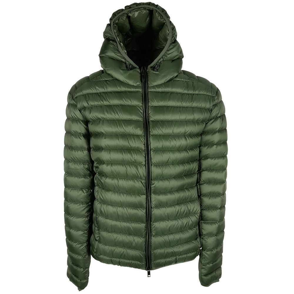 Centogrammi Sumptuous Green Nylon Down Jacket