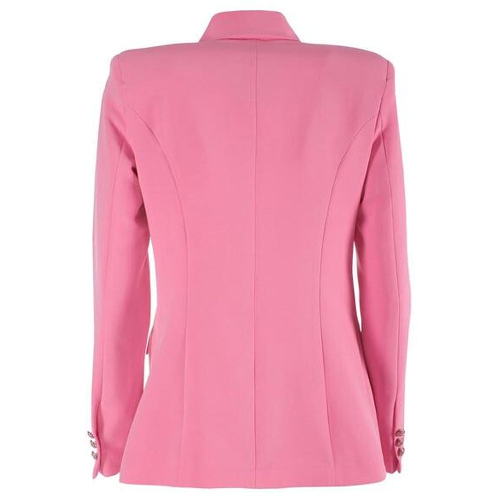 Yes Zee Elegant Pink Nylon Classic Jacket