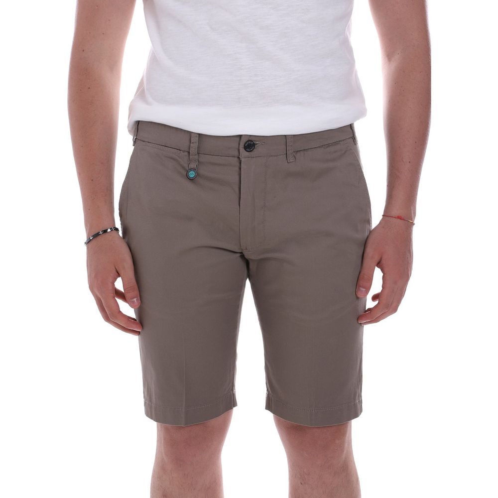 Yes Zee Chic Gray Four-Pocket Bermuda Shorts