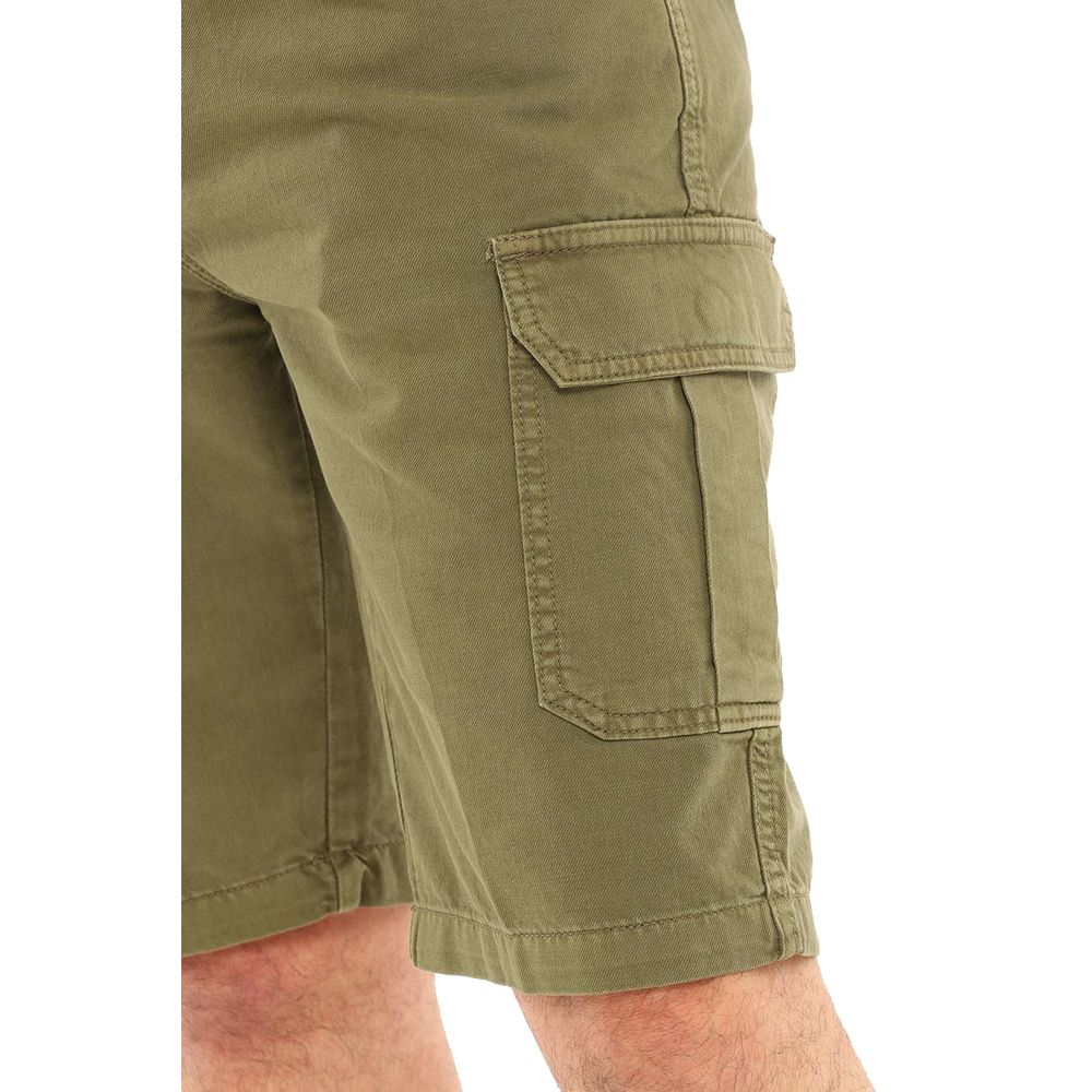 Yes Zee Chic Cargo Bermuda Shorts in Green