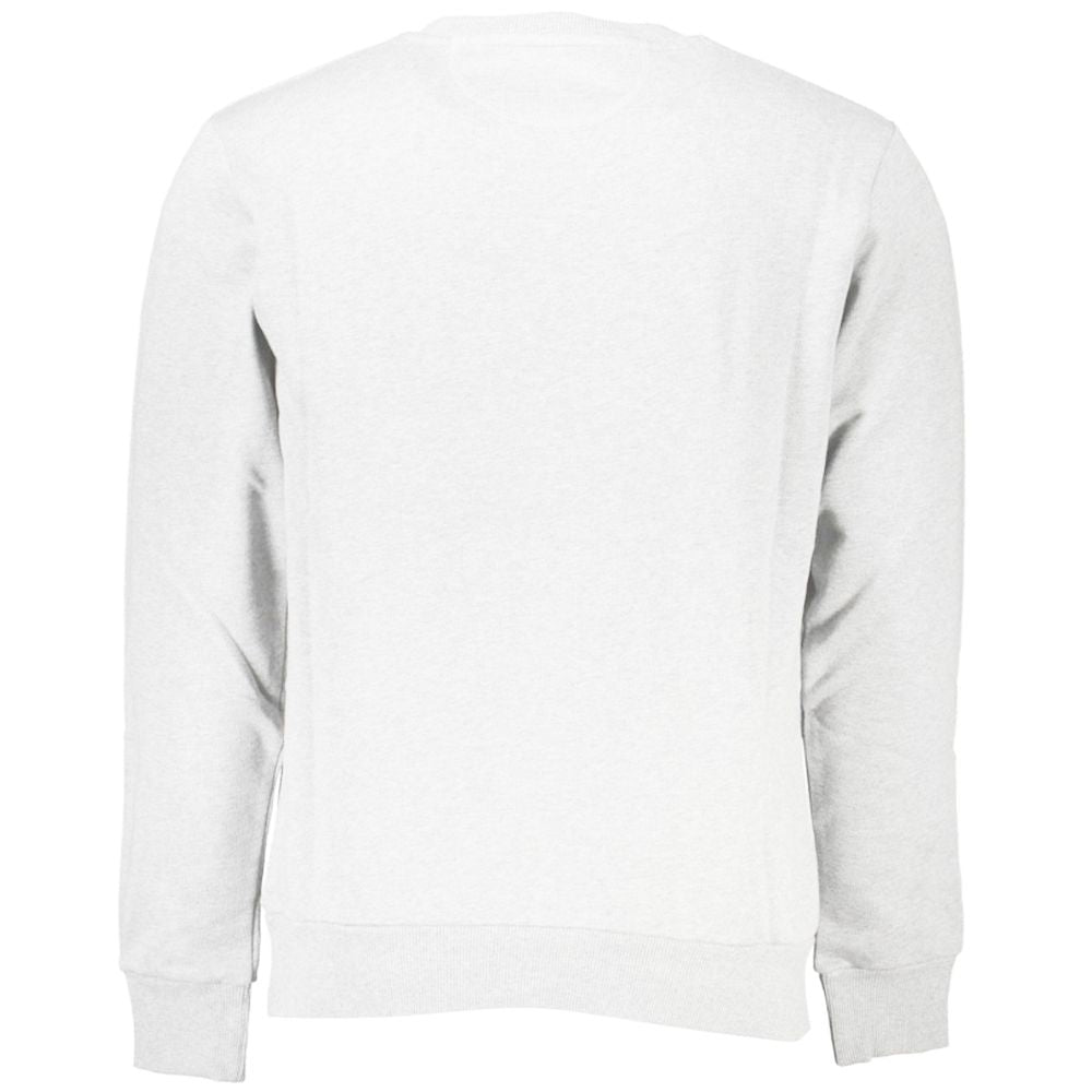 La Martina Elegant Cotton Crewneck Sweatshirt in White