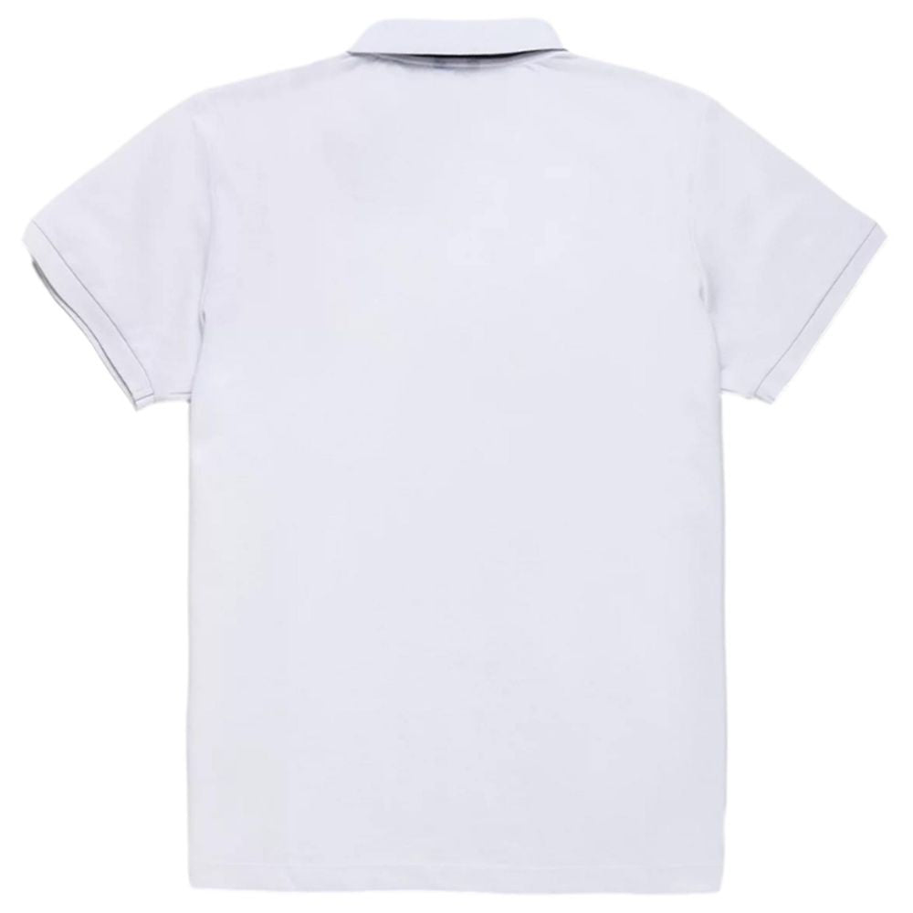 Refrigiwear Elegant White Cotton Pique Men's Polo