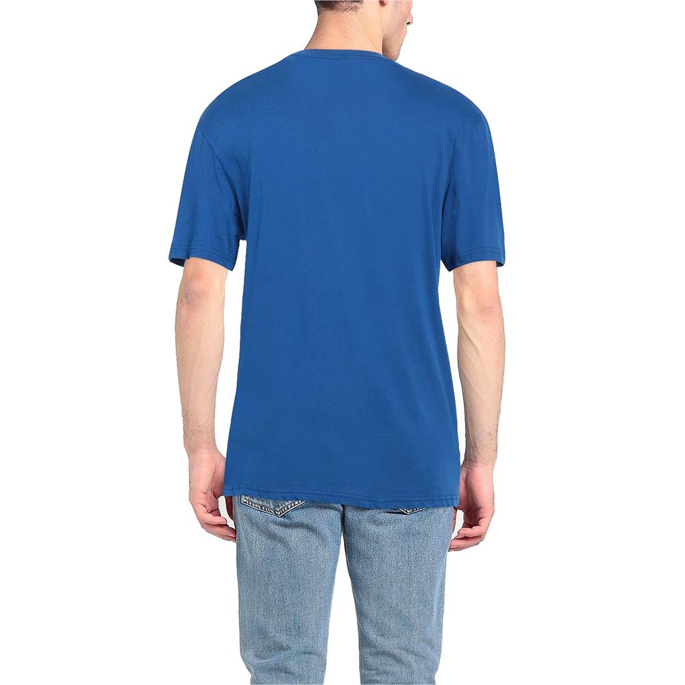 North Sails Ocean Blue Cotton Tee with Signature Chest Logo