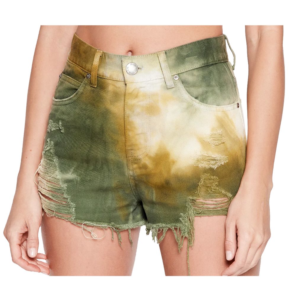 PINKO Chic Military Green Cotton Shorts for Women