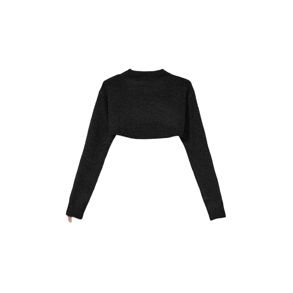 Mar De Margaritas Black Acrylic Sweater
