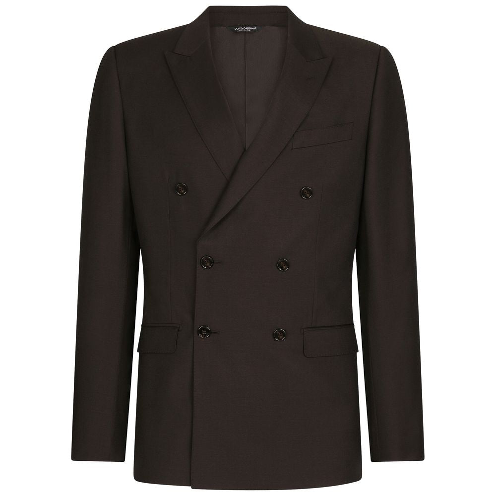 Dolce & Gabbana Brown Wool Suit