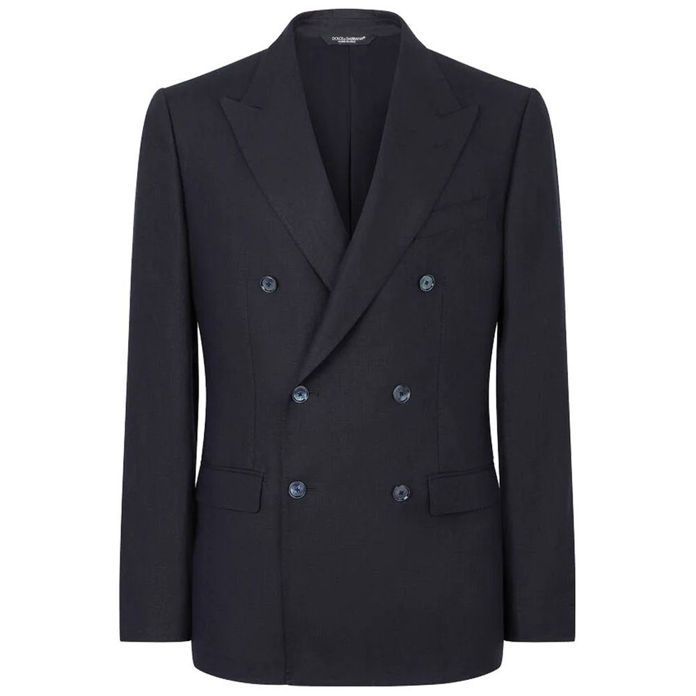 Dolce & Gabbana Blue Linen Suit