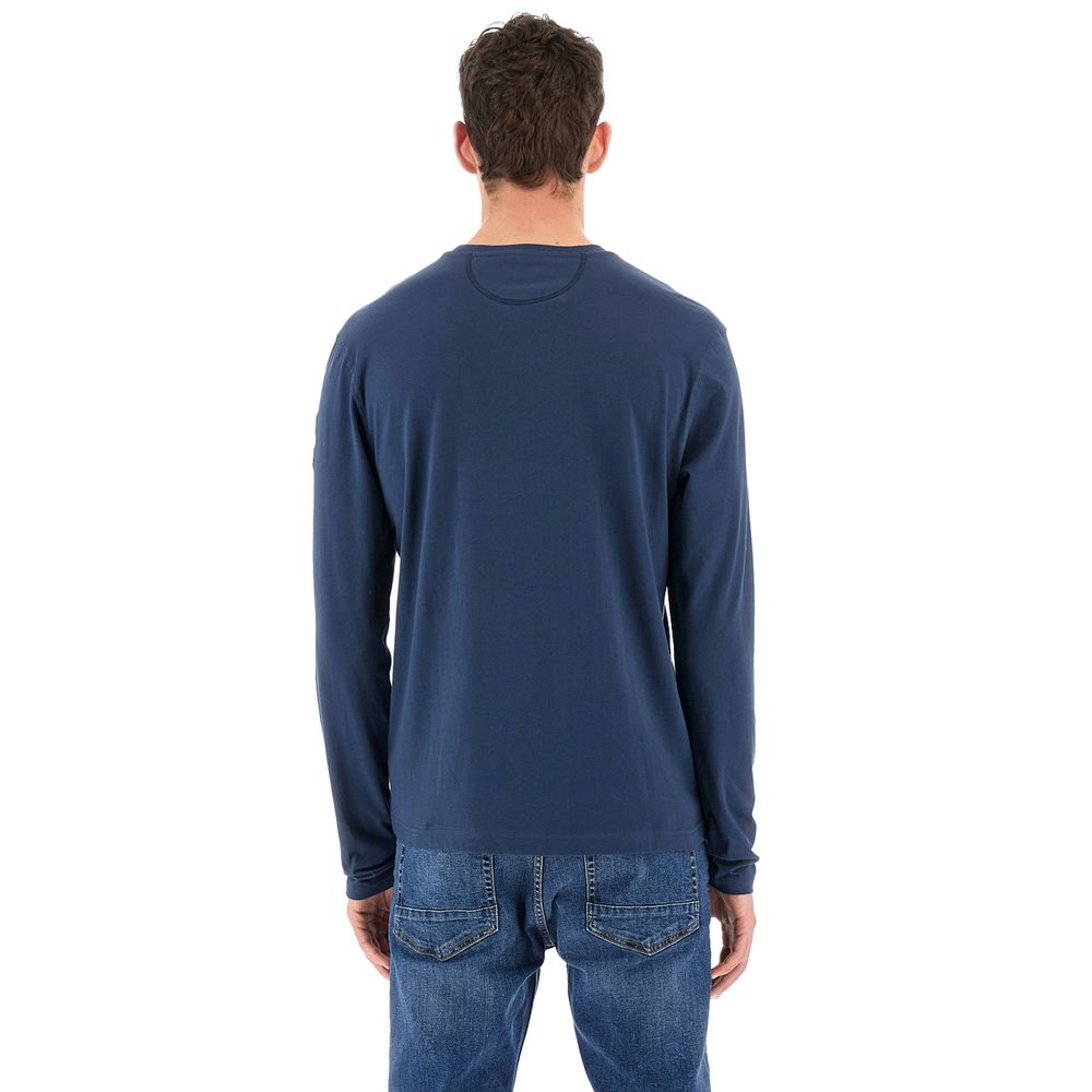 La Martina Blue Cotton T-Shirt