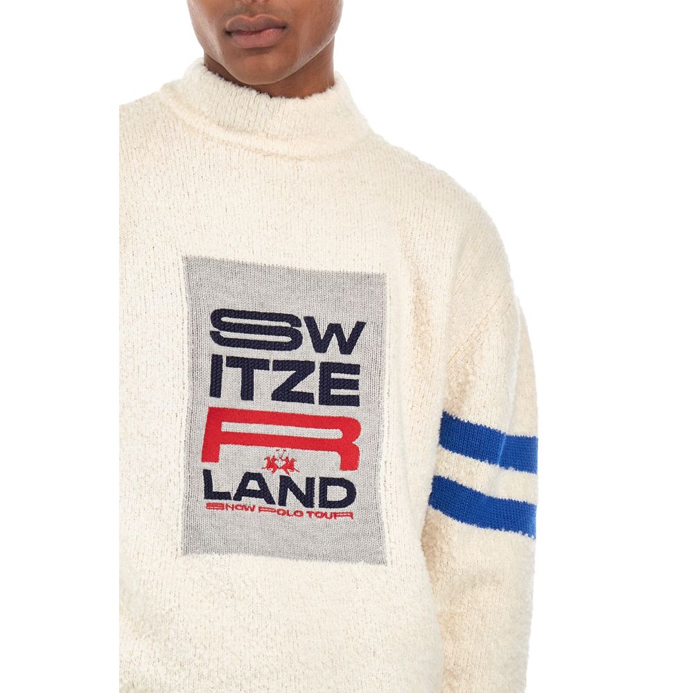 La Martina White Polyamide Sweater
