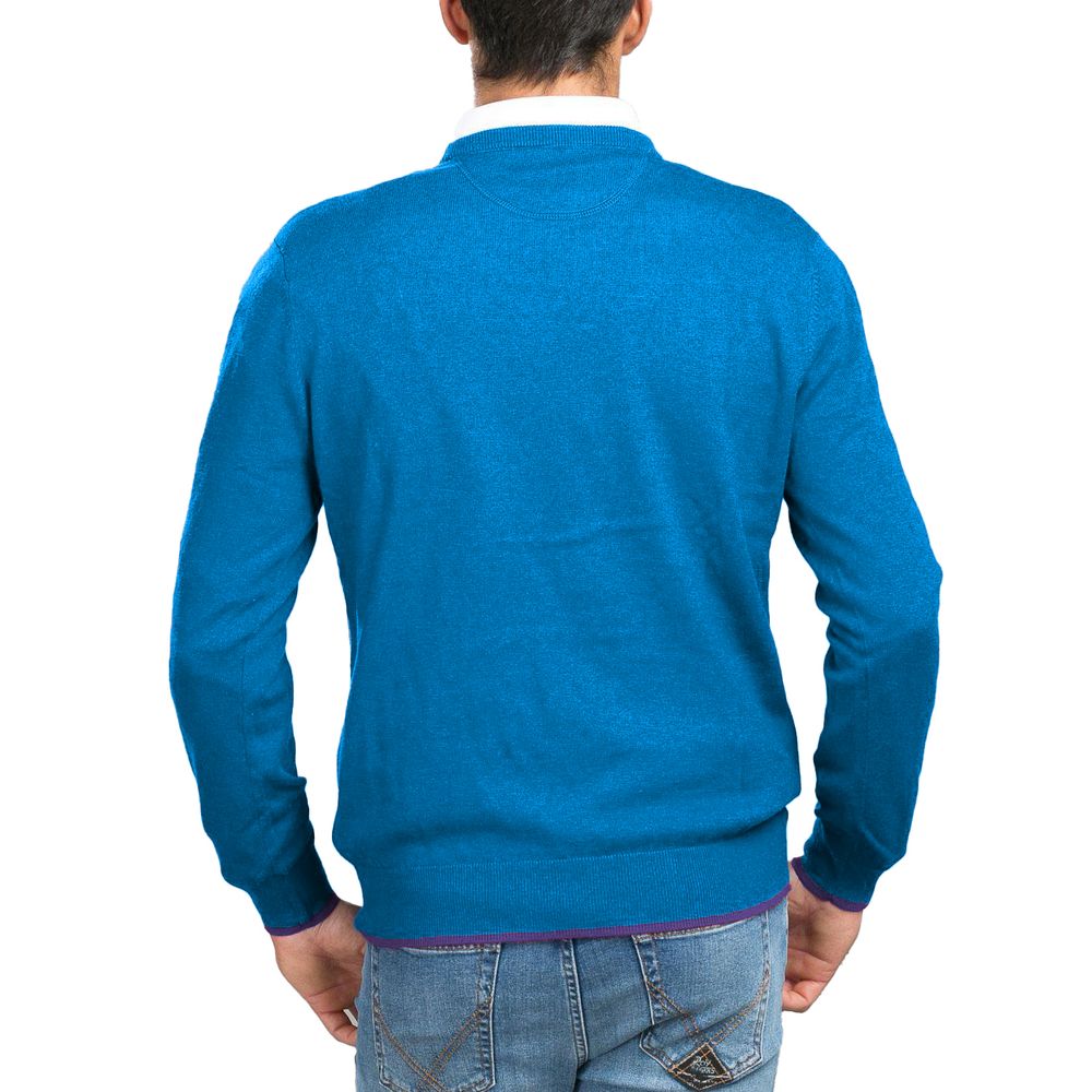 La Martina Light Blue Acrylic Sweater