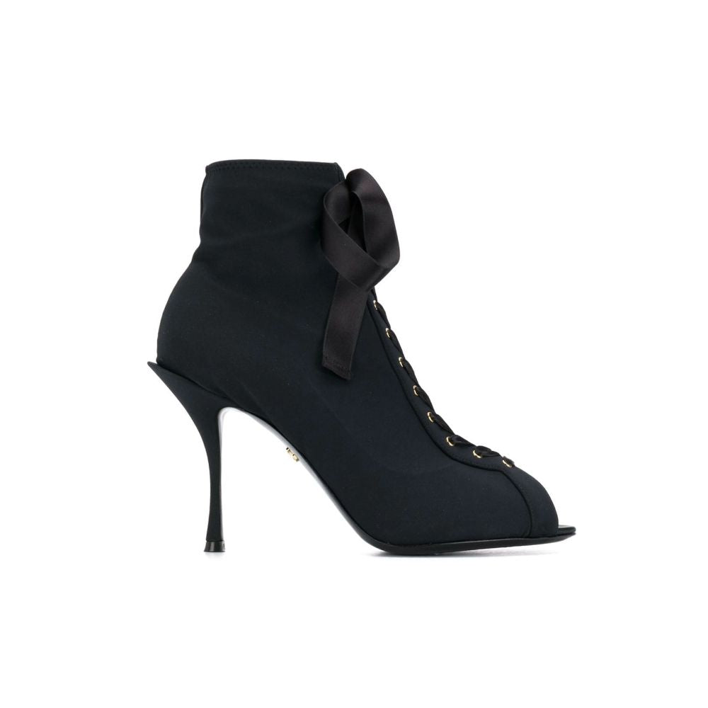 Dolce & Gabbana Black Nylon Boot